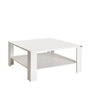 Hanah Home Mesa de Centro Blanca con Almacenamiento